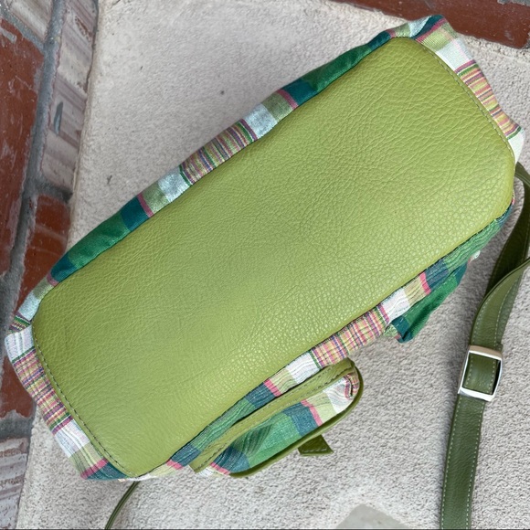 Danilo’s Fine Leather & Plaid Canvas Crossbody/Shoulder Bag made in Honduras - Picture 6 of 10